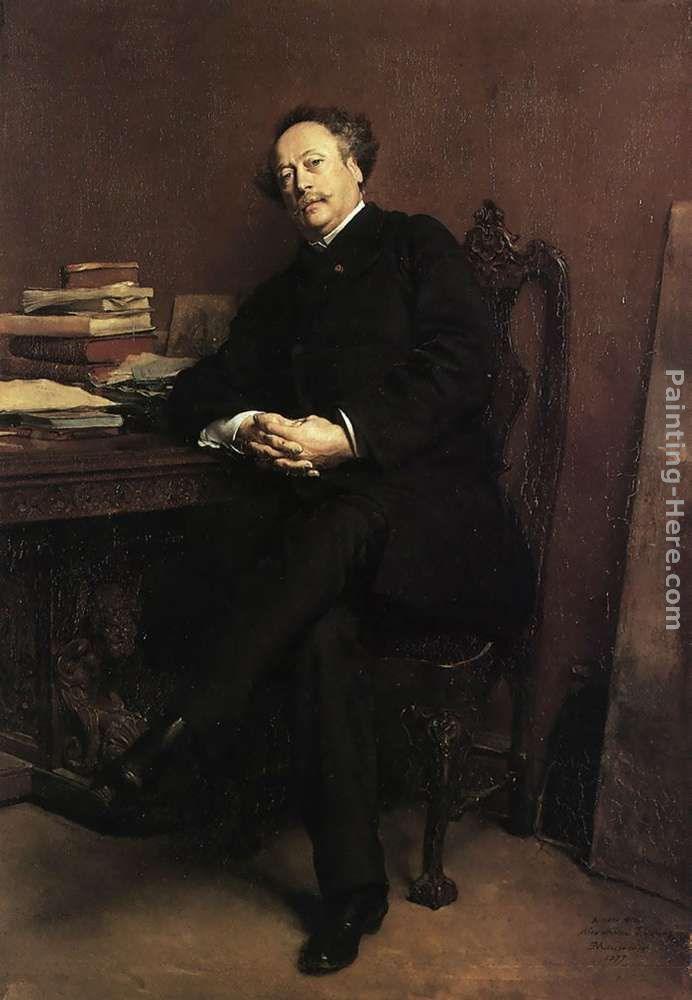 Jean-Louis Ernest Meissonier Portrait of Alexandre Dumas, Jr